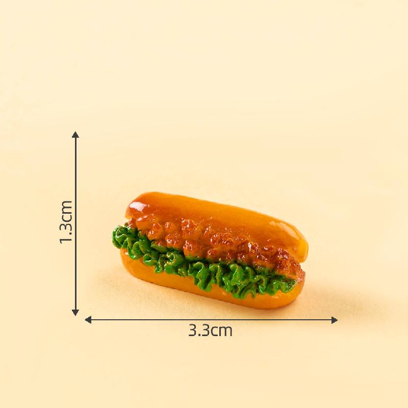 Tiểu cảnh bánh burger và taco, phụ kiện trang trí mini (TZC-410)