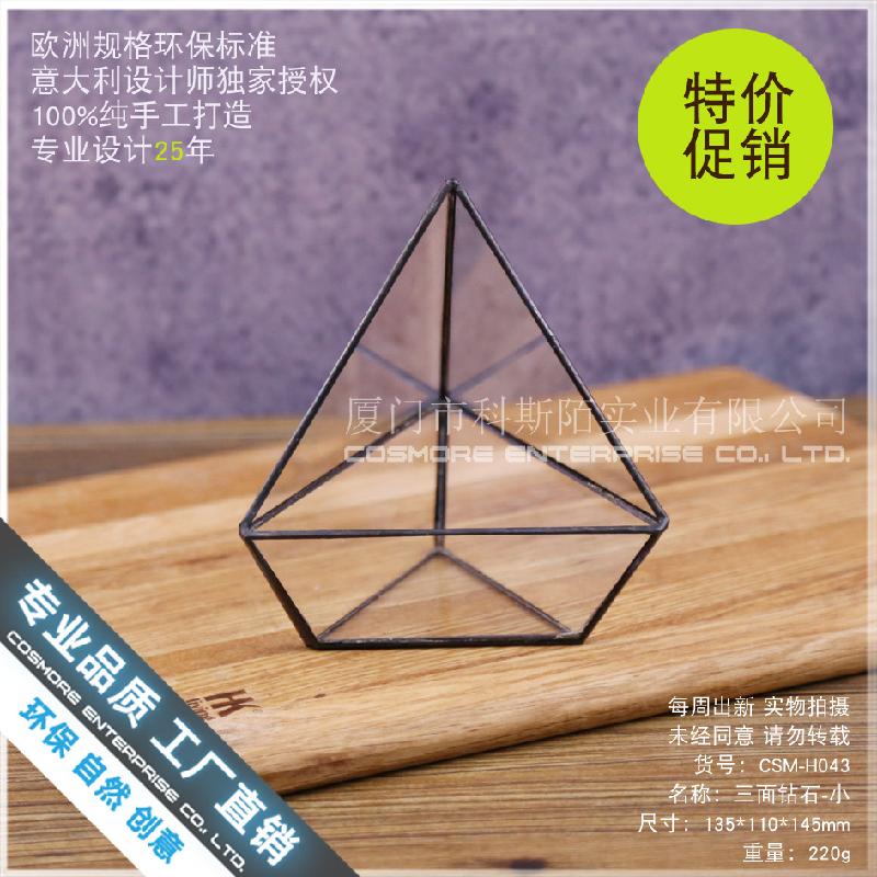 Nhà kính 3 mặt kim cương nhỏ Terrarium (DG-212)