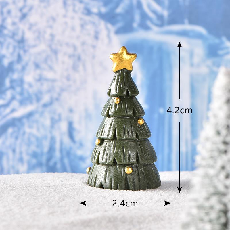 Tiểu cảnh gậy Giáng Sinh, người tuyết và ông già Noel mini (TZC-334)