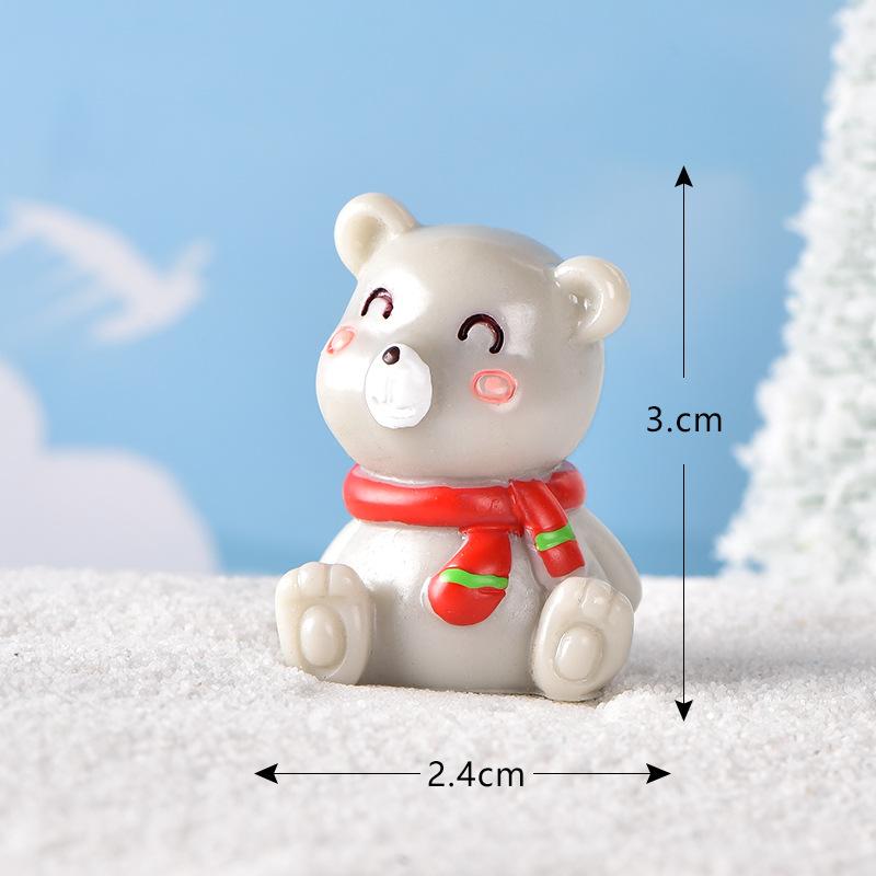 Tiểu cảnh gậy Giáng Sinh, người tuyết và ông già Noel mini (TZC-334)