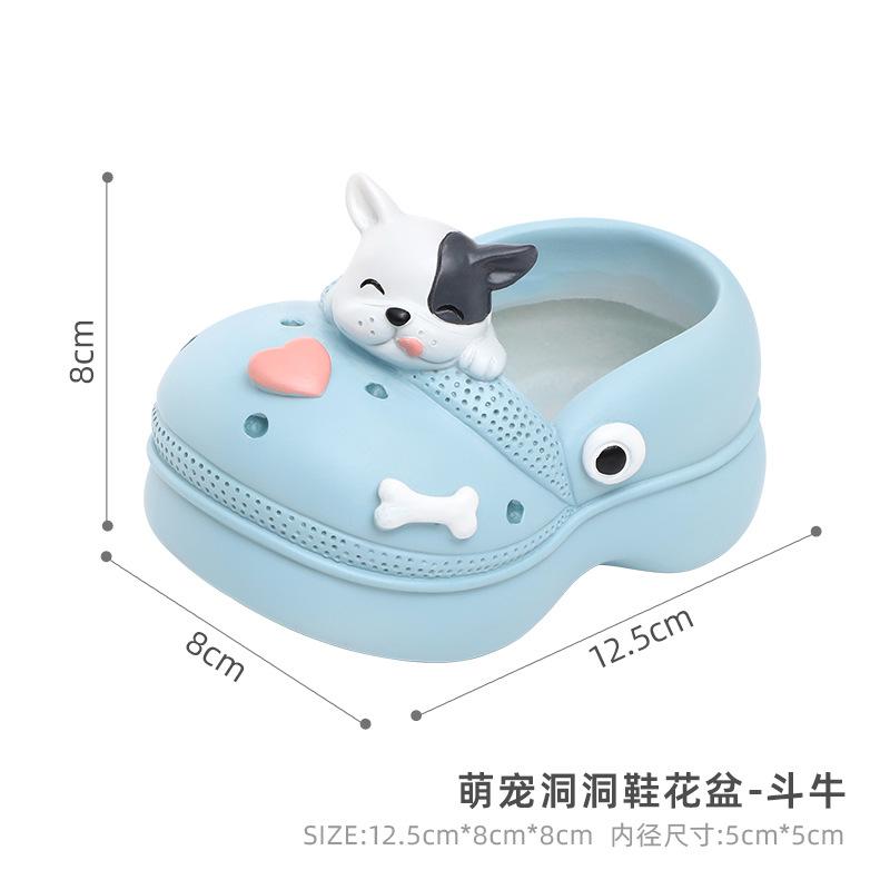 Chậu cây hình dép Crocs resin, chậu mọng nước mini, chậu để bàn trang trí vườn (RG-72)