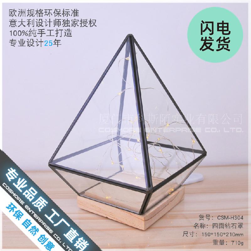 Chụp kính hoa hồng bất tử đế gỗ (DG-139)