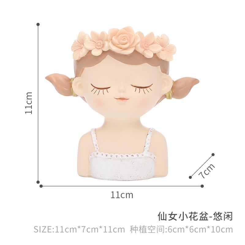 Chậu cây mọng nước nàng tiên resin, chậu mini trang trí ban công, tiểu cảnh bàn làm việc (RG-9)