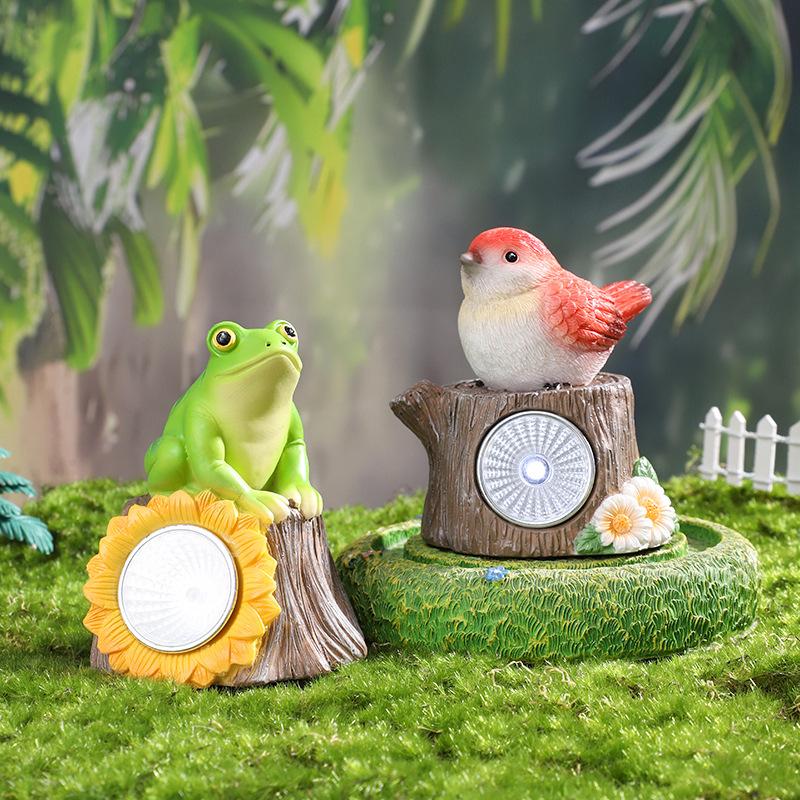 Đèn sân vườn năng lượng mặt trời hình động vật, đèn cảm biến trang trí sân vườn, ban công và sân nhà (RG-209)