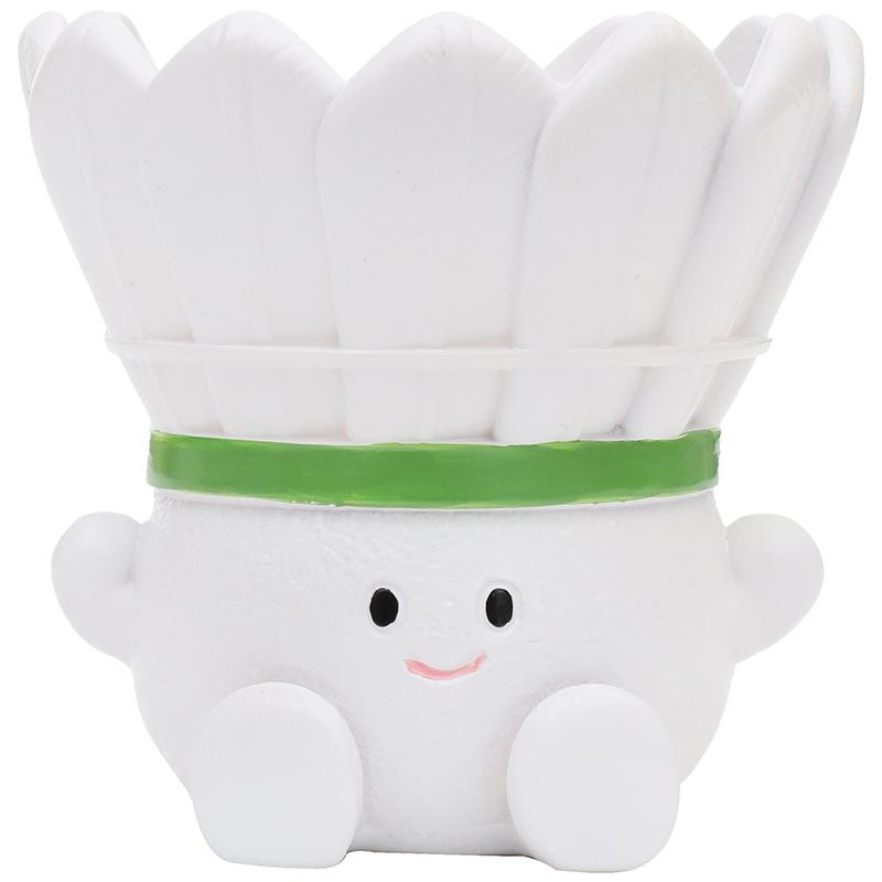 Chậu cây hình cầu lông mặt cười resin, chậu mọng nước mini, trang trí sân vườn (RG-36)