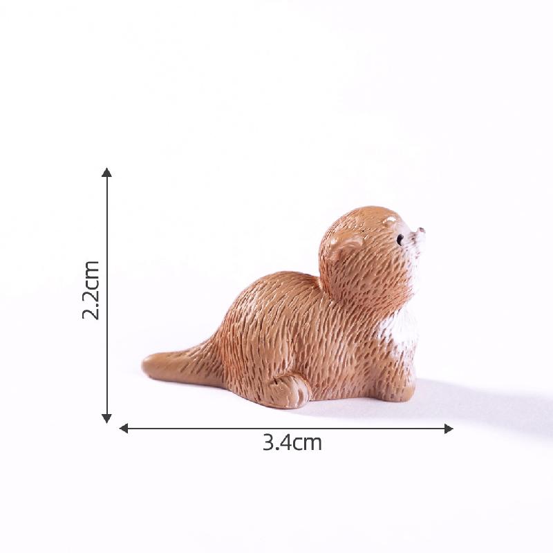 Rái cá dễ thương – Mô hình rái cá mini, trang trí bàn làm việc, xe hơi (M-1377)