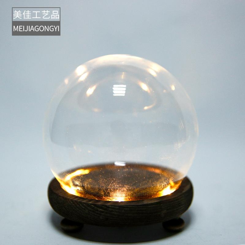 Cầu Thuỷ Tinh Hình Tròn Nhiều Kích Thước Và Đèn Led (MJA-2)