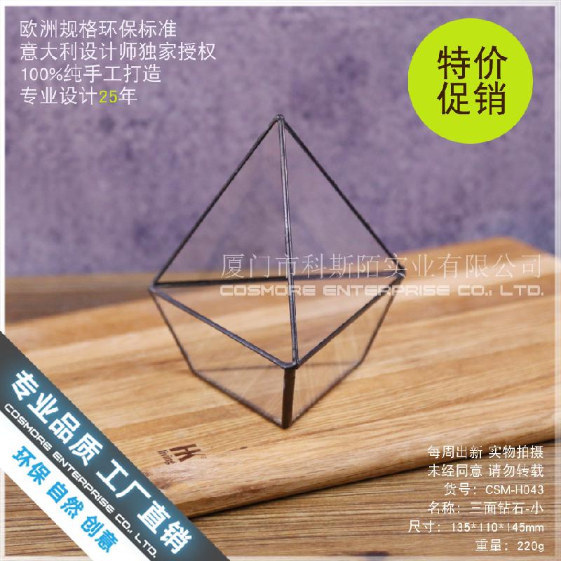 Nhà kính 3 mặt kim cương nhỏ Terrarium (DG-212)