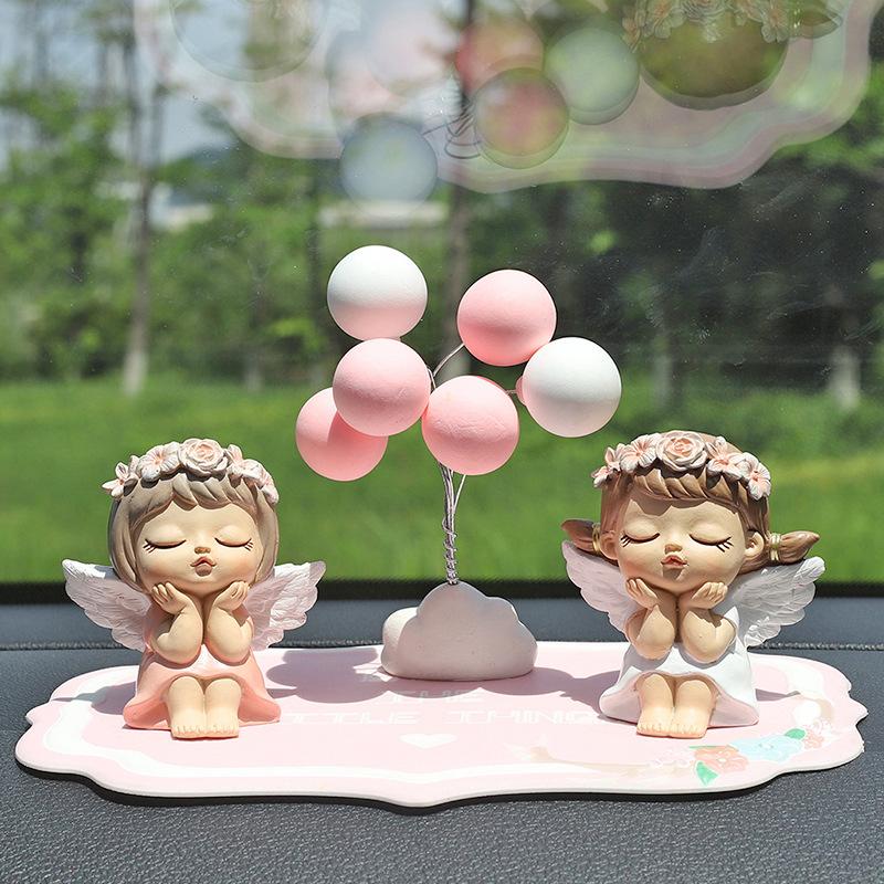 Tượng thiên thần nhỏ resin, đồ trang trí bàn phòng khách, phụ kiện DIY và quà tặng (RG-118)