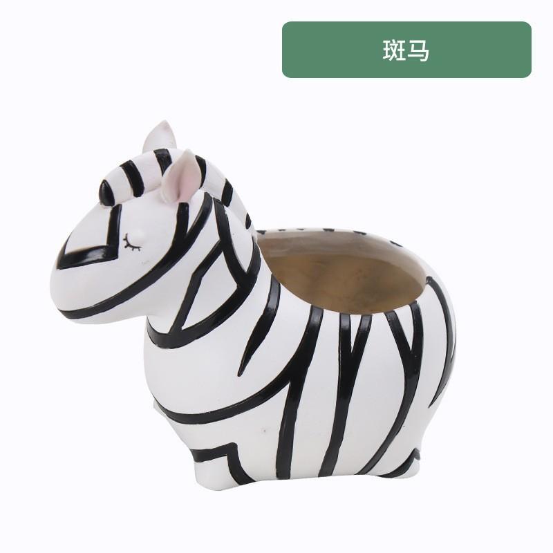 Chậu cây mọng nước hình gấu trúc resin, chậu mini để bàn văn phòng, trang trí tiểu cảnh (RG-144)