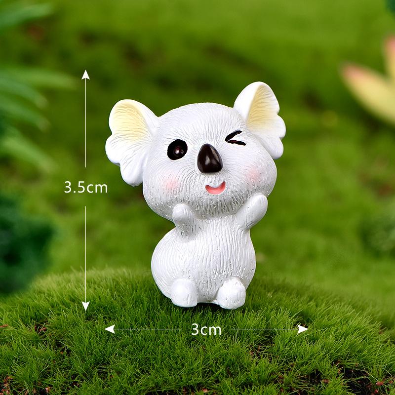 Tiểu cảnh koala dễ thương, phụ kiện trang trí quả cầu mini (TZC-407)