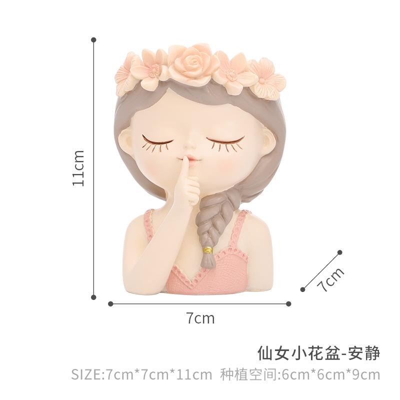 Chậu cây mọng nước nàng tiên resin, chậu mini trang trí ban công, tiểu cảnh bàn làm việc (RG-9)