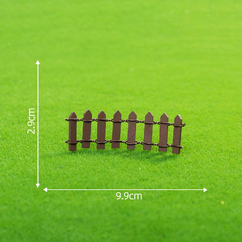 Hàng rào gỗ trắng mini, phụ kiện trang trí DIY tiểu cảnh (ZC-19)