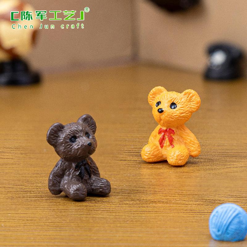 Tiểu cảnh gấu dễ thương, phụ kiện trang trí DIY mini (ZC-397)