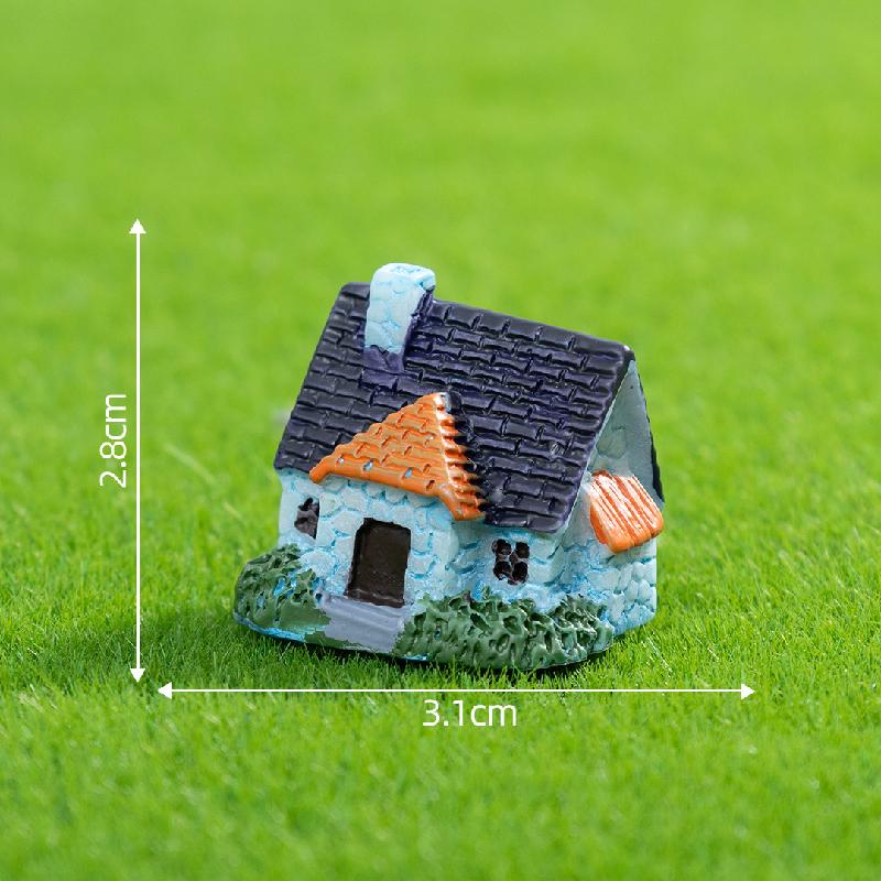Tiểu cảnh nhà gạch mini, trang trí cây cảnh DIY nông thôn (ZC-151)