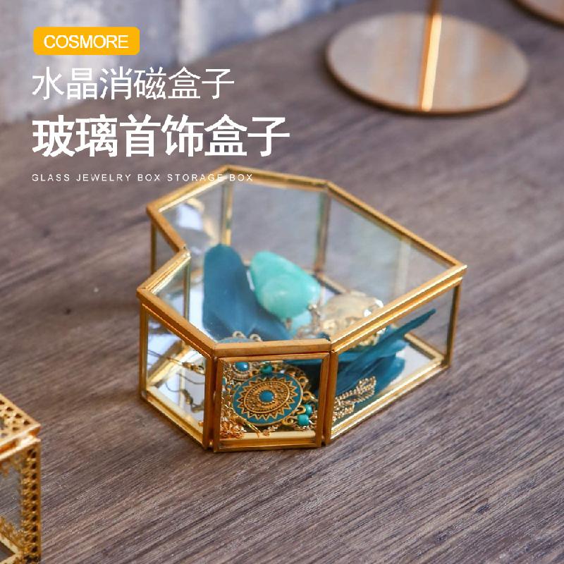 Hộp kính trang sức hình trái tim cổ điển (DG-81)
