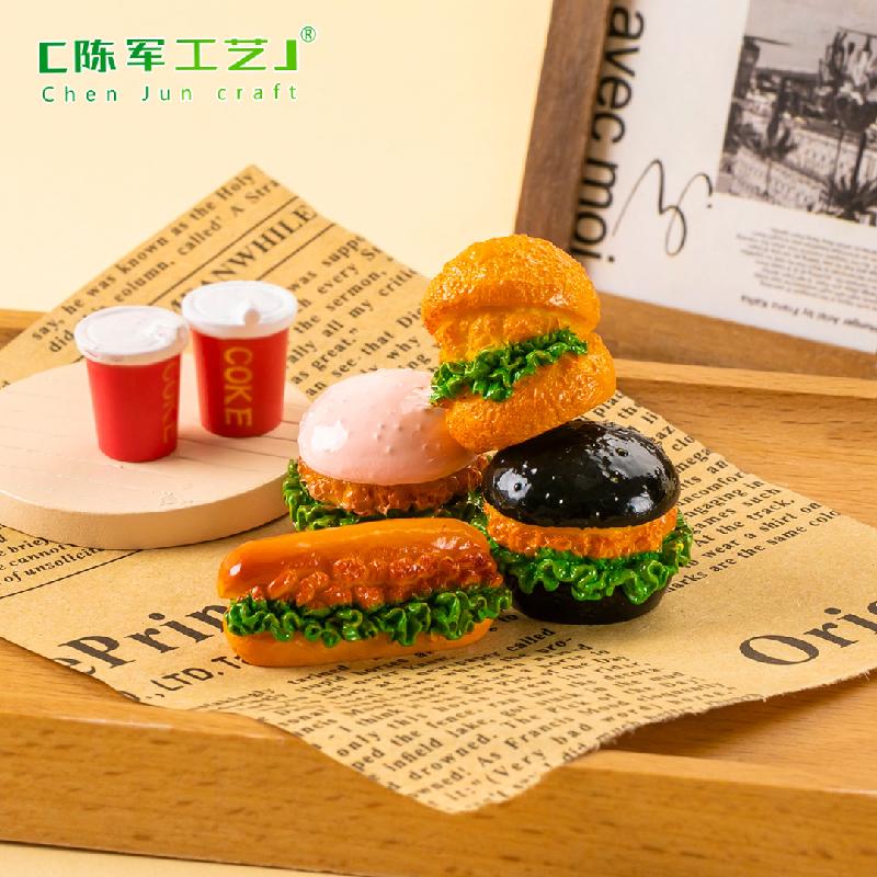 Tiểu cảnh bánh burger và taco, phụ kiện trang trí mini (TZC-410)