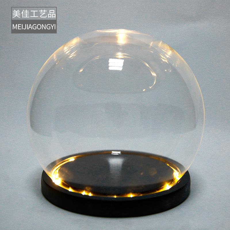 Cầu Thuỷ Tinh Hình Tròn Nhiều Kích Thước Và Đèn Led (MJA-2)