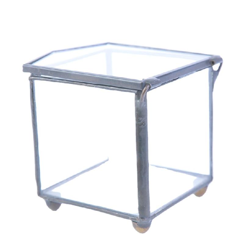 Hộp trang sức vuông nắp lật Terrarium rêu cảnh (DG-206)