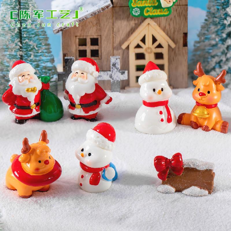 Tiểu cảnh ông già Noel, người tuyết, quả cầu tuyết mini (TZC-32)