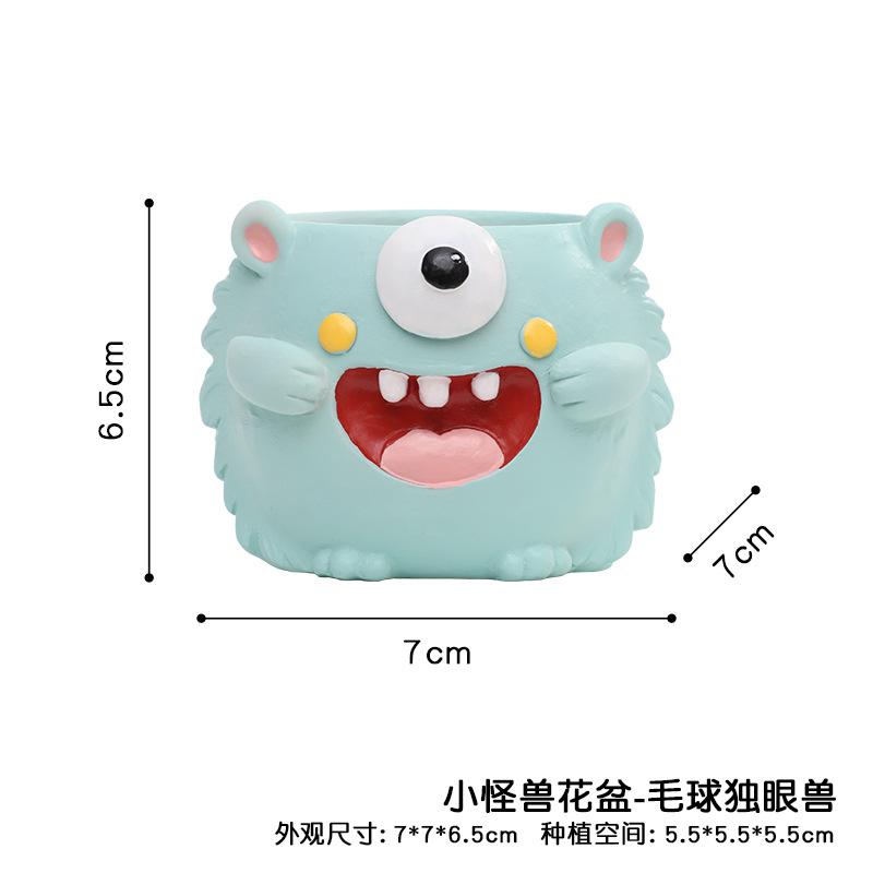 Chậu cây mọng nước hình phố nhỏ và cửa hàng động vật resin, chậu mini tiểu cảnh, trang trí nhà (RG-188)