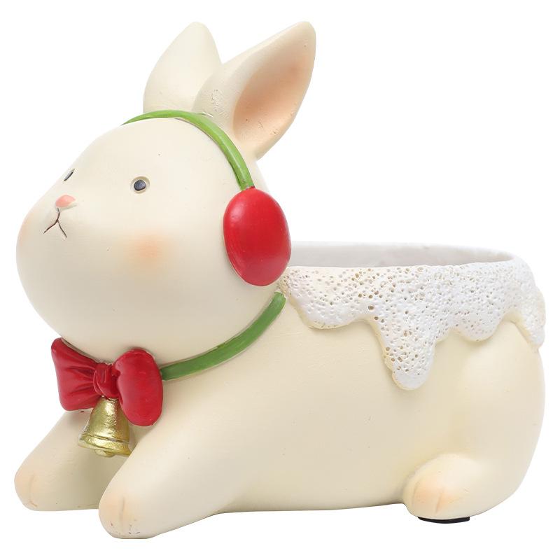 Chậu cây mọng nước Giáng Sinh hình thú cưng, chậu mini hoạt hình, quà tặng và trang trí sân vườn (RG-248)