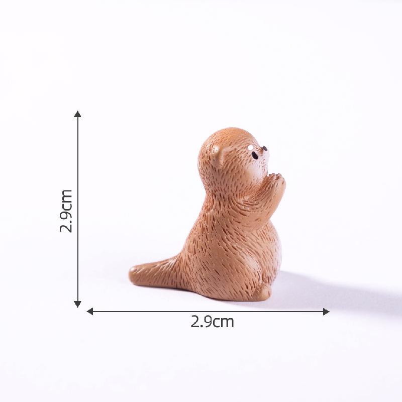 Rái cá dễ thương – Mô hình rái cá mini, trang trí bàn làm việc, xe hơi (M-1377)