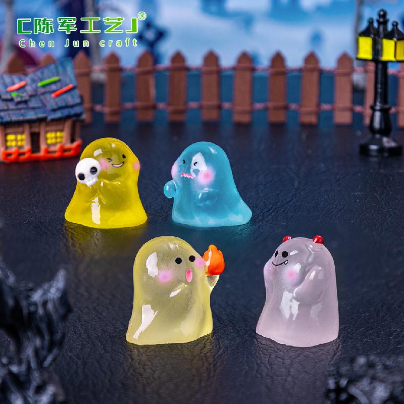 Tiểu cảnh ma phát sáng Halloween, phụ kiện trang trí mini (TZC-399)