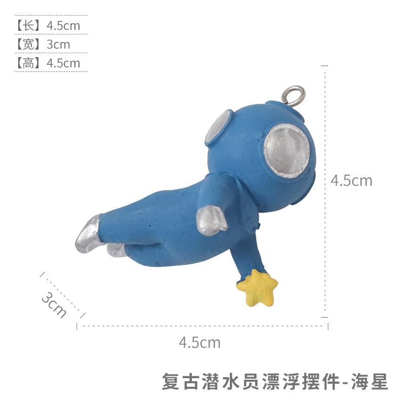 Tượng thợ lặn resin nổi trong hồ cá, phụ kiện tiểu cảnh thủy sinh, đồ trang trí hồ cá (RG-251)