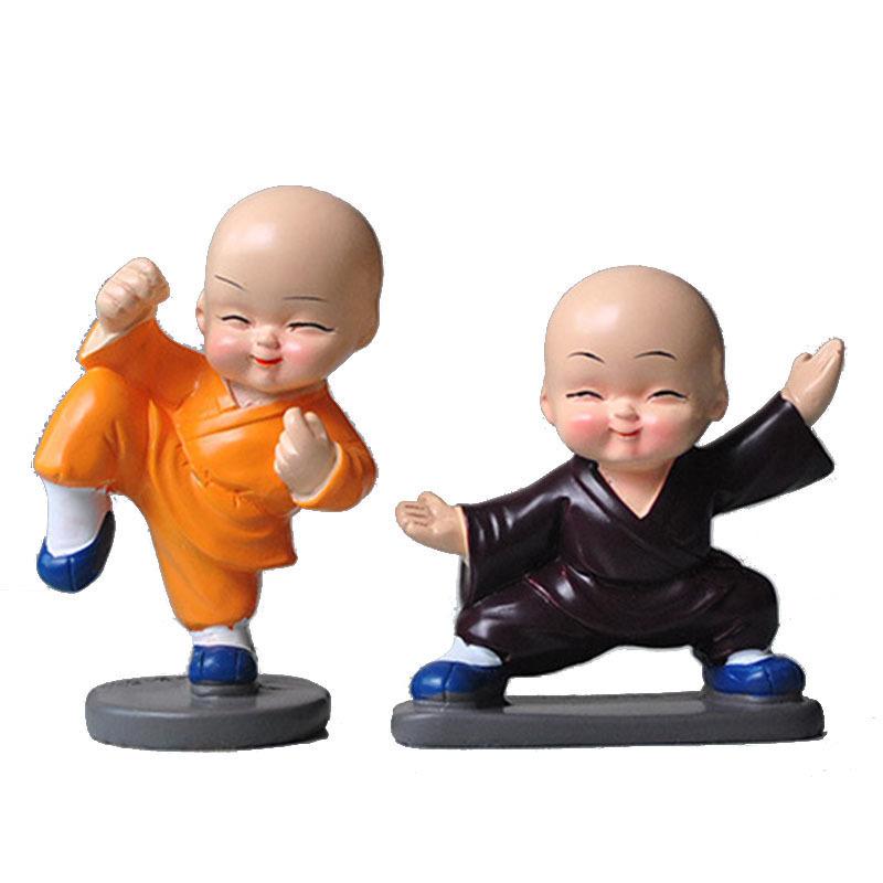 Tượng hòa thượng Kung Fu mini trang trí xe sáng tạo (TBS-36)