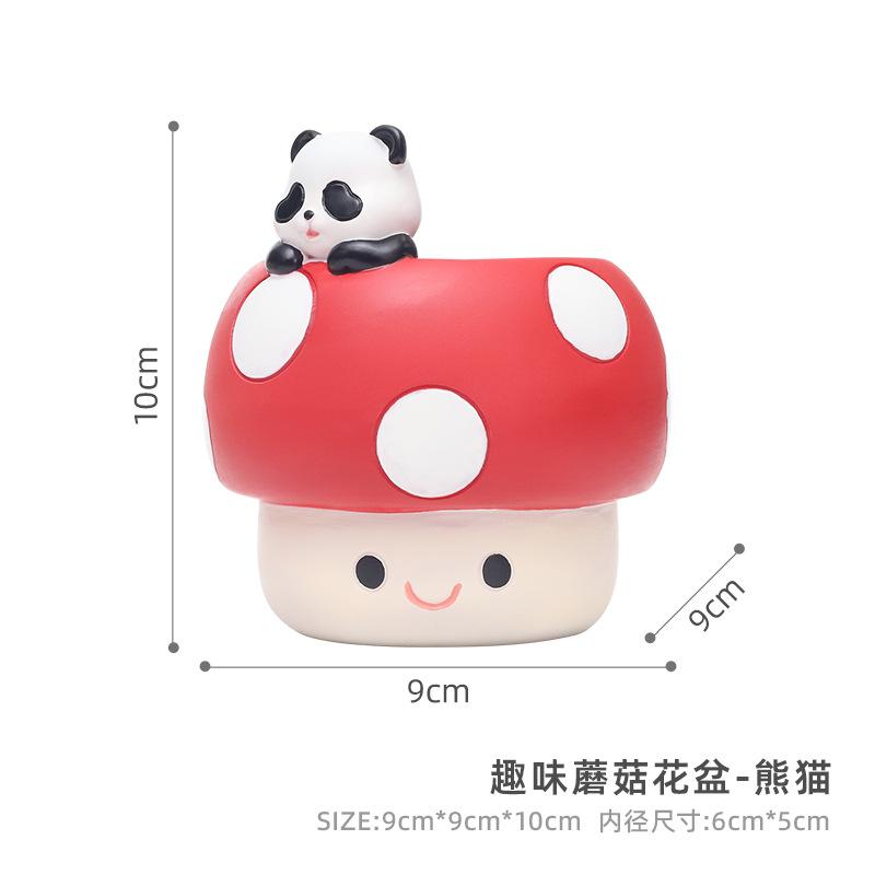 Chậu cây mọng nước hình nấm resin, chậu mini trang trí bàn làm việc, đồ làm vườn (RG-13)