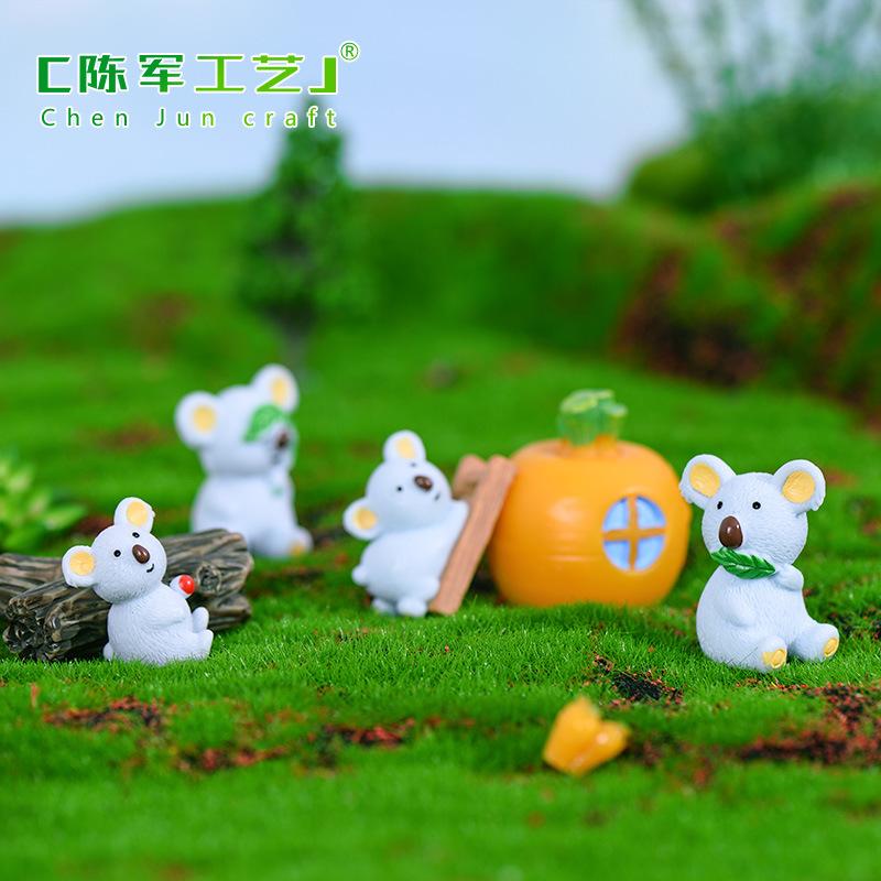 Gấu túi koala resin tiểu cảnh trang trí sáng tạo DIY (TZC-686)