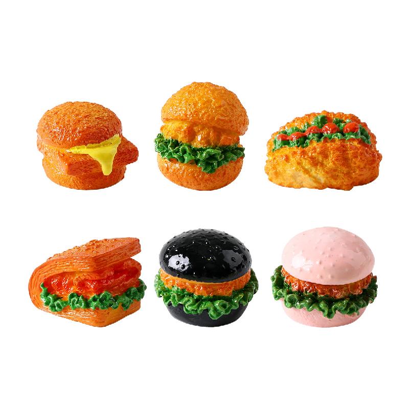 Tiểu cảnh bánh burger và taco, phụ kiện trang trí mini (TZC-410)