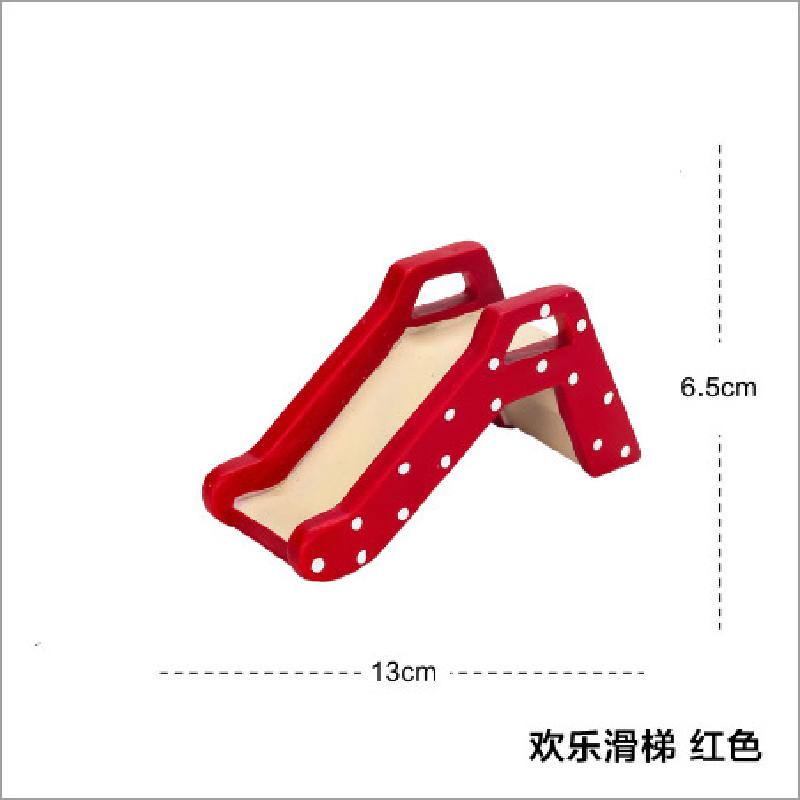 Bộ đồ chơi cầu trượt mini resin hoạt hình, đồ trang trí phòng trẻ em, bàn làm việc và quà tặng (RG-288)