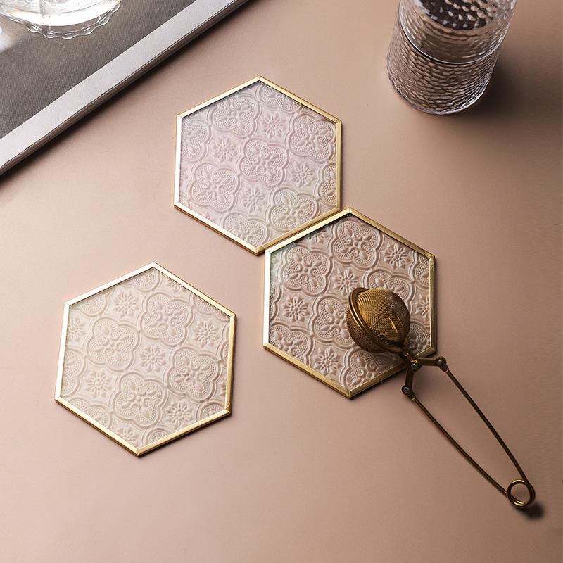 Đế ly kính viền vàng Bắc Âu (DG-82)