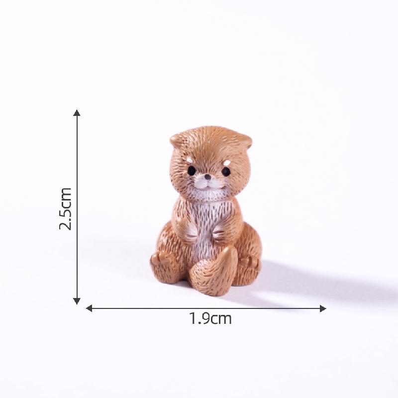 Rái cá dễ thương – Mô hình rái cá mini, trang trí bàn làm việc, xe hơi (M-1377)