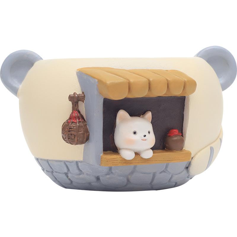 Chậu cây mọng nước hình nàng tiên resin, chậu mini để bàn, trang trí nhà, ban công và tiểu cảnh (RG-193)