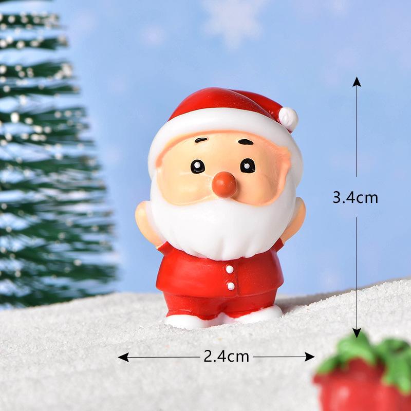 Tiểu cảnh Noel: người tuyết và táo bình an mini DIY (TZC-1050)