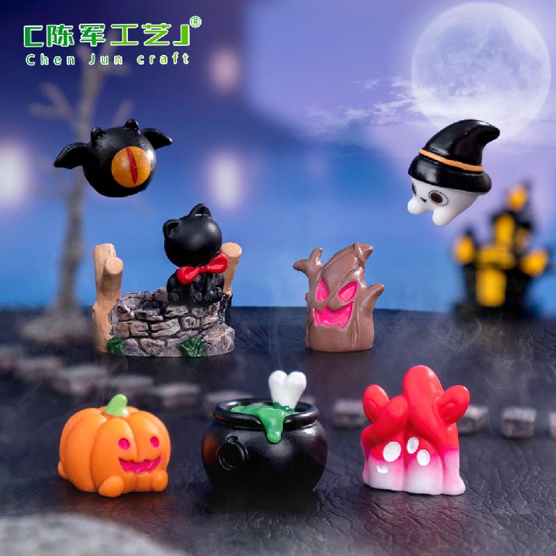 Tiểu cảnh Halloween, ma và xác sống, trang trí mini DIY (TZC-269)