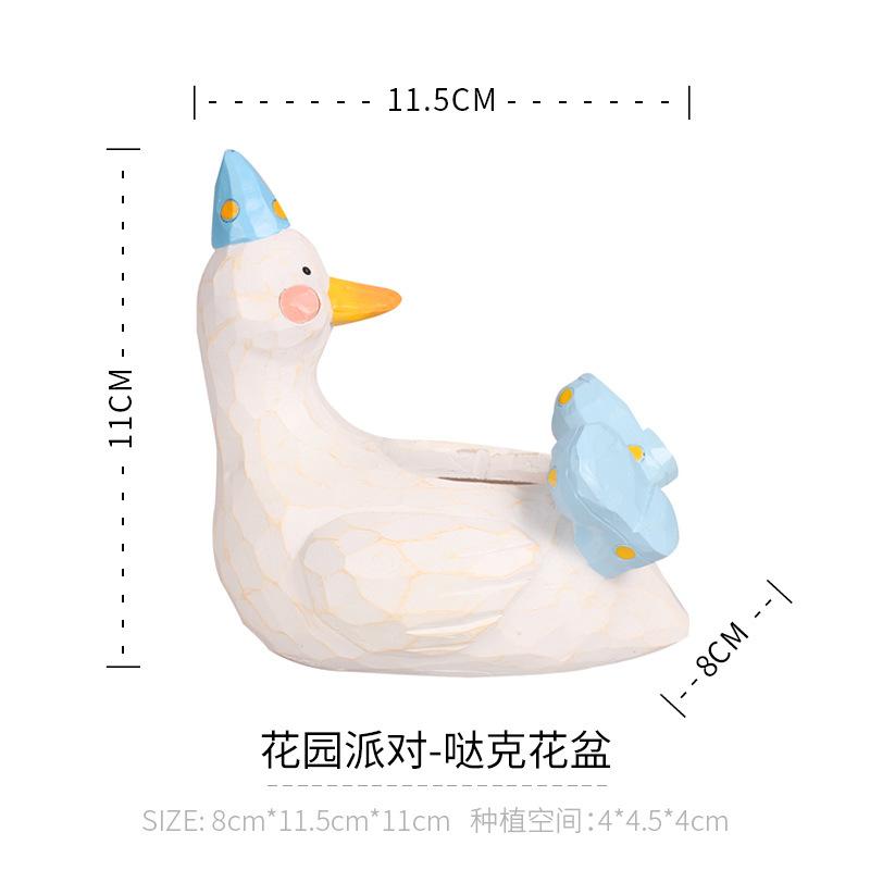 Chậu cây mọng nước hình cá voi resin phong cách Zakka, chậu mini để bàn, ban công và sân vườn (RG-146)