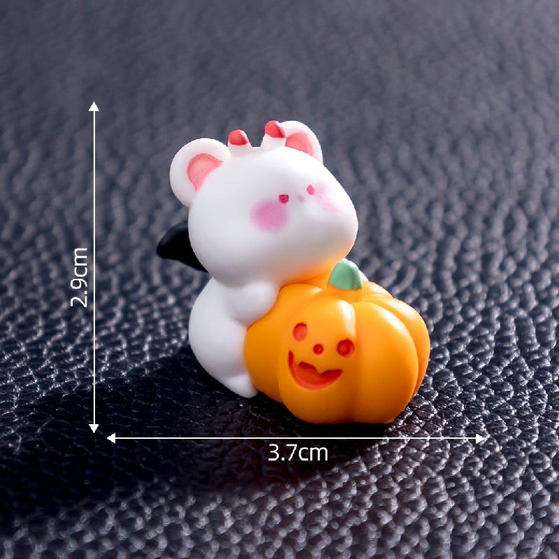 Trang trí Halloween tiểu cảnh, bí ngô ma DIY mini (TZC-9)