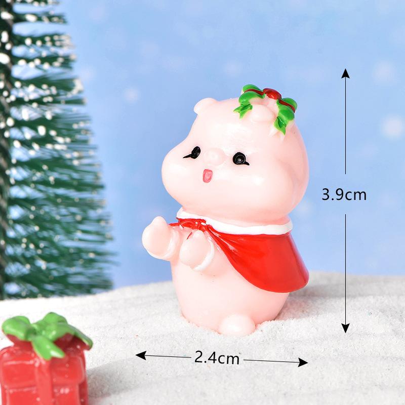 Tiểu cảnh Noel: người tuyết và táo bình an mini DIY (TZC-1050)