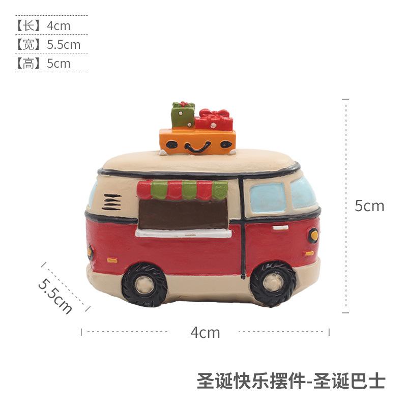 Tượng ông già Noel resin phong cách Zakka, đồ trang trí Giáng Sinh, phòng trẻ em và bàn làm việc (RG-268)
