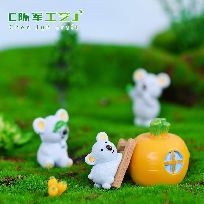 Gấu túi koala resin tiểu cảnh trang trí sáng tạo DIY (TZC-686)