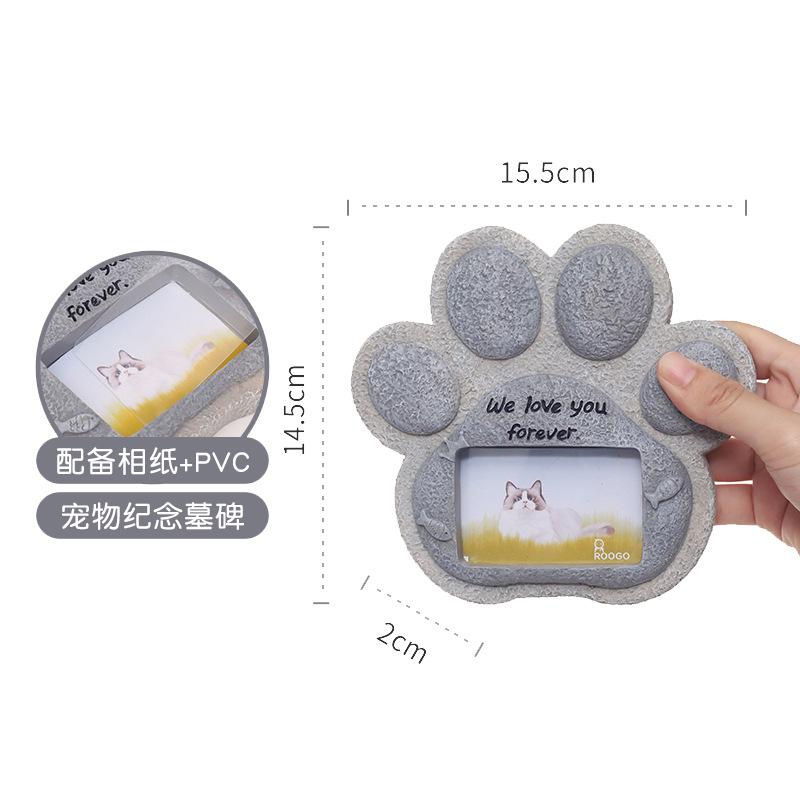 Bia mộ thú cưng giả đá resin, bia tưởng niệm chó mèo, đồ tưởng niệm và trang trí (RG-95)
