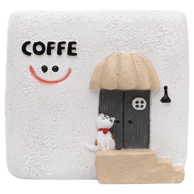 Chậu cây hình ngôi nhà góc nhỏ resin, chậu mọng nước mini, trang trí bàn và tiểu cảnh (RG-66)