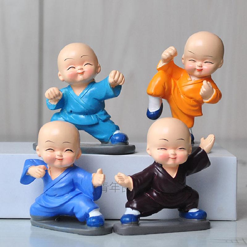 Tượng hòa thượng Kung Fu mini trang trí xe sáng tạo (TBS-36)