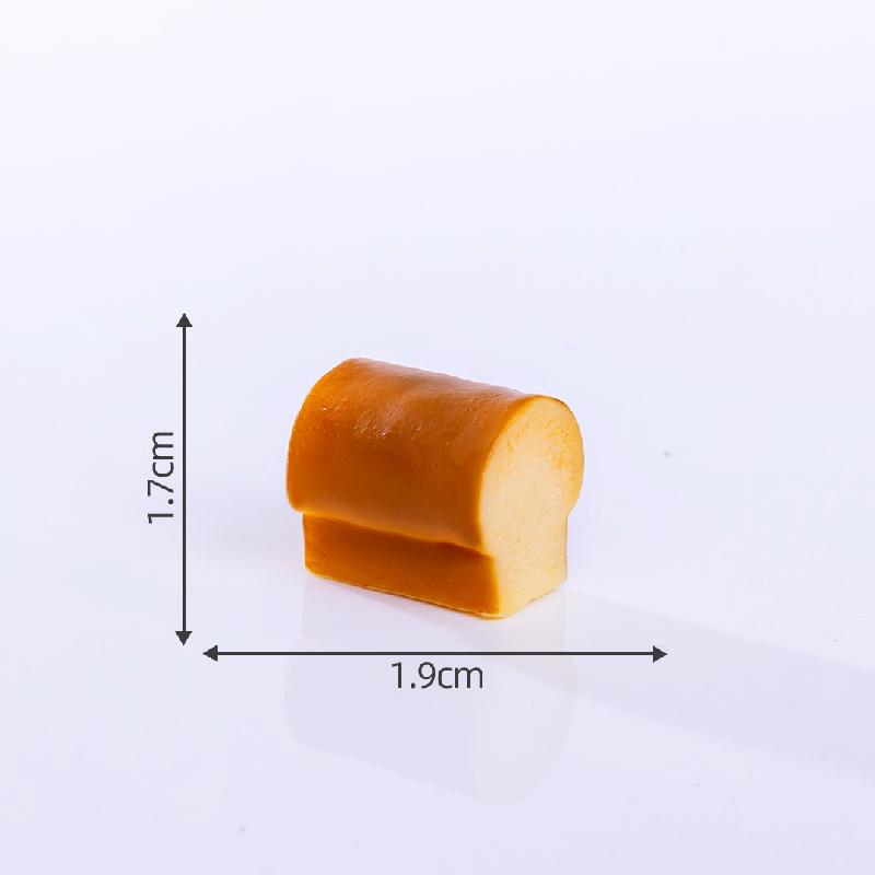Tiểu cảnh bánh mì mini giả DIY móc khóa trang trí (ZC-675)