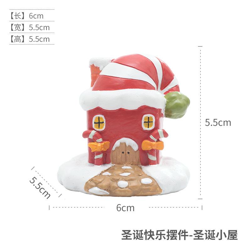 Tượng ông già Noel resin phong cách Zakka, đồ trang trí Giáng Sinh, phòng trẻ em và bàn làm việc (RG-268)