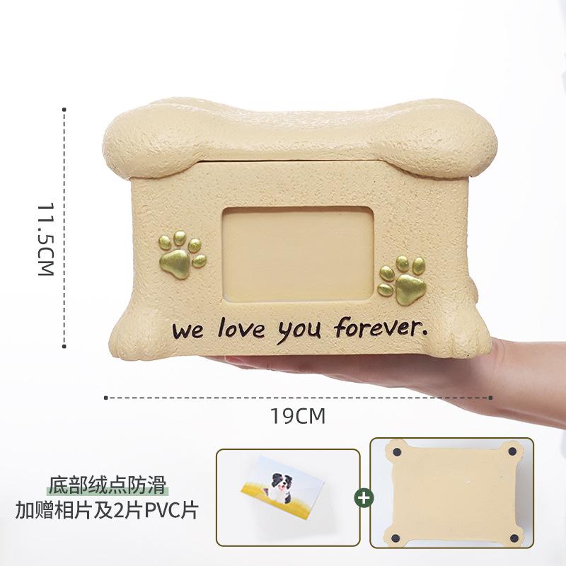 Hộp đựng tro cốt thú cưng resin, hộp tưởng niệm chó mèo, hộp tro cốt thiên thần (RG-6)